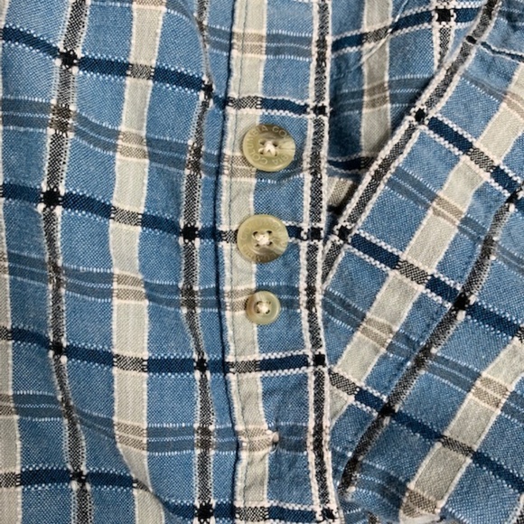 Columbia Plaid Short Sleeve Button Down Shirt - Picture 7 of 8